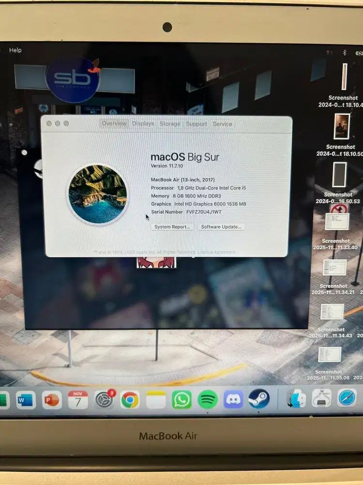 MacBook Air (13-inch, 2017) - macOS BigSur