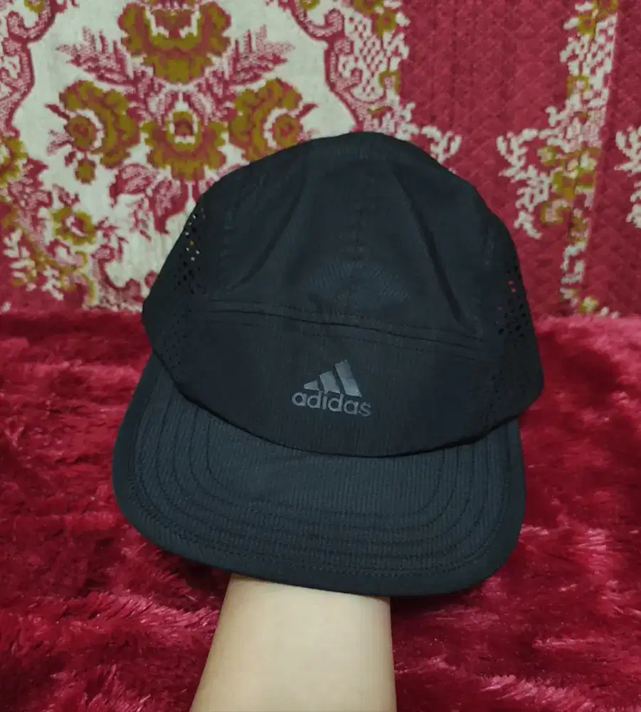 Topi Adidas Runner 4D Aeroready 5 Panel Cap Hitam Original