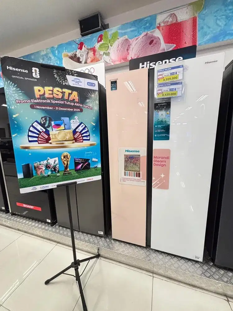 Kulkas side by side Hisense