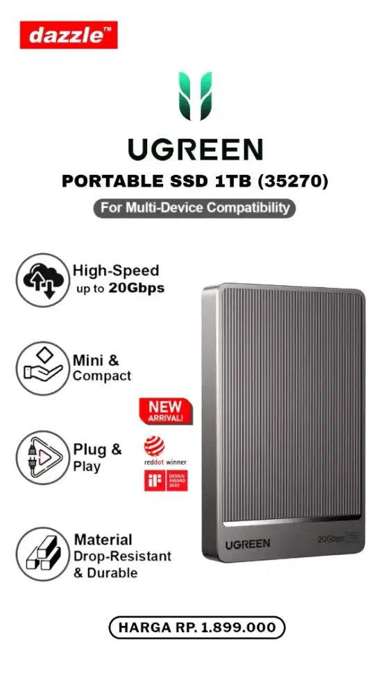 UGREEN PORTABLE SSD 1TB (35270)