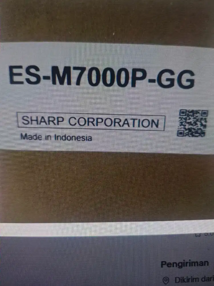 Mesin cuci Sharp 7kg es m7000p gg