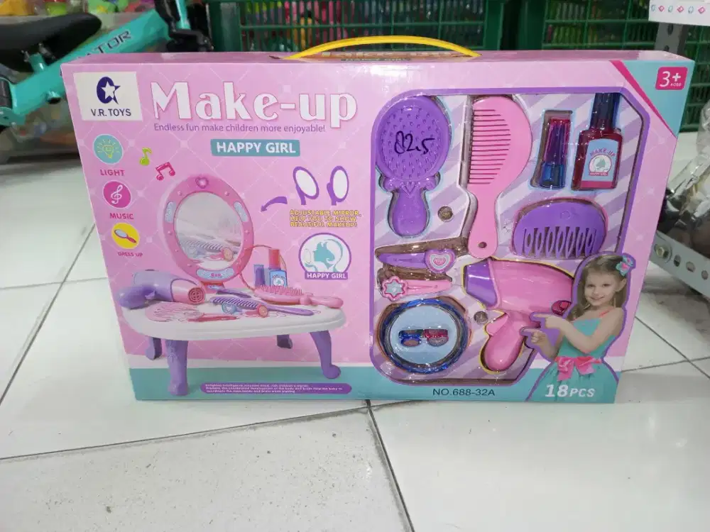 mainan anak meja makeup set