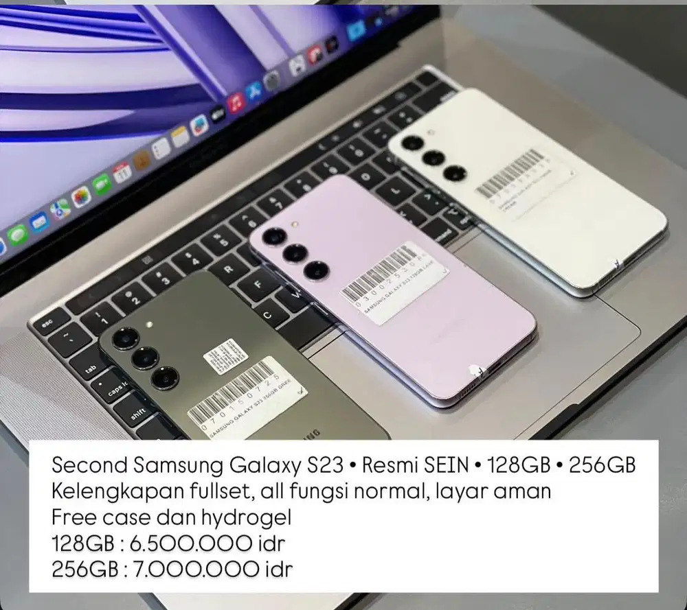 Samsung S23 8/256 garansi resmi SEIN
