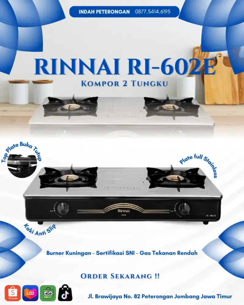 KOMPOR GAS RINNAI RI-602E
