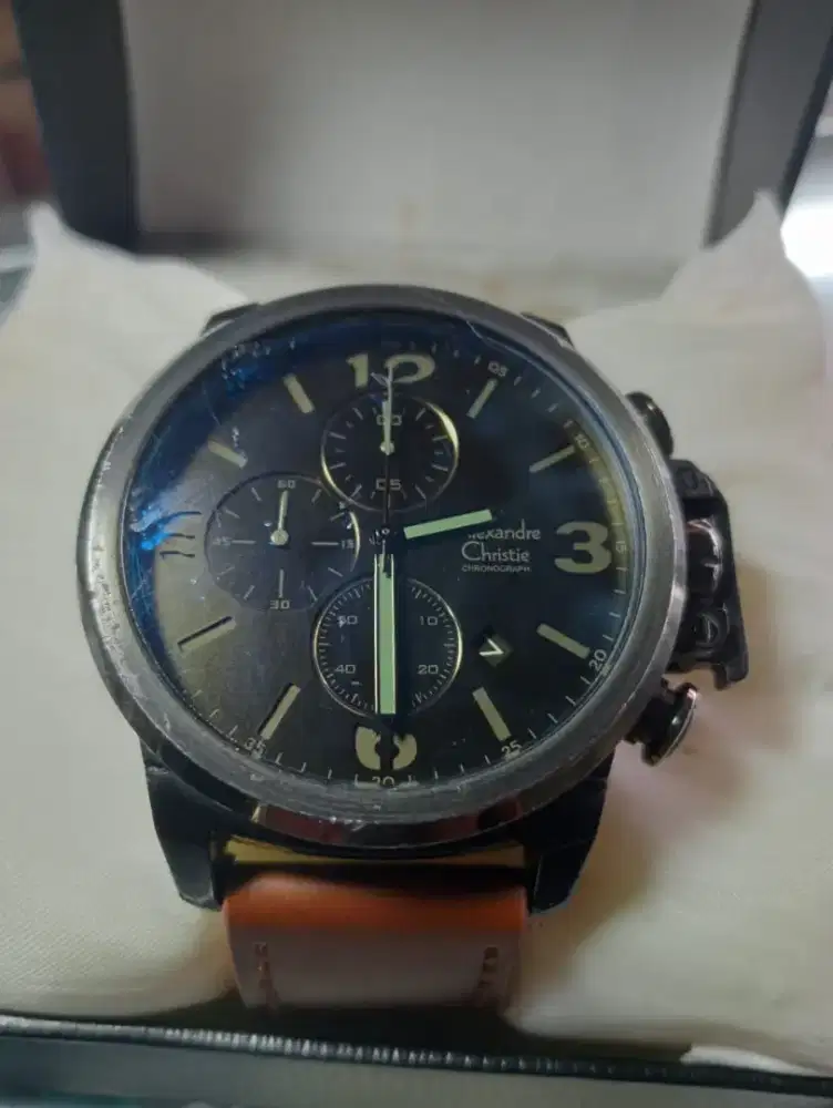 Alexander Christie chronograph watch second hand