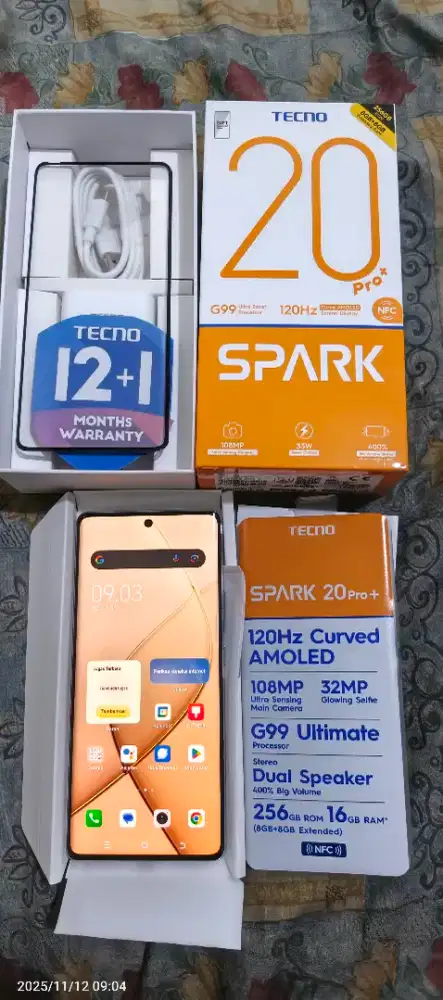 Tecno spark 20 pro+ 8/256GB BNOB