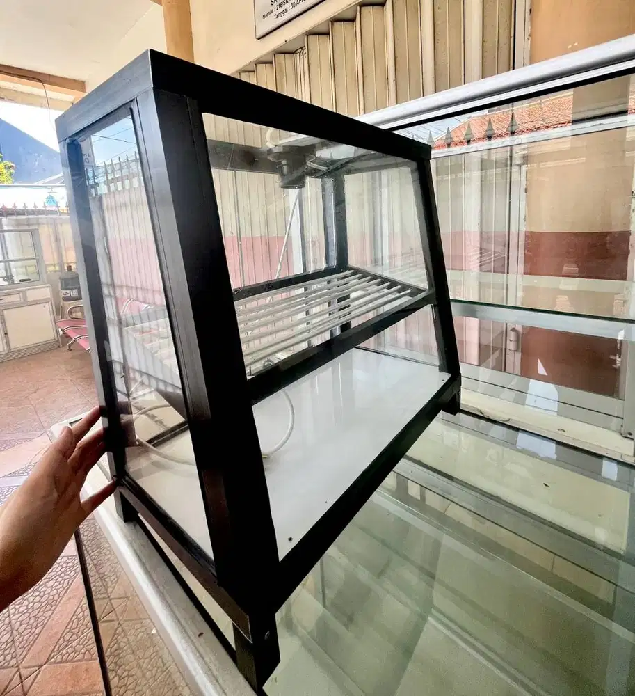 Etalase Mini Serbaguna – Cocok untuk Ayam Krispi, Gorengan, atau Usaha