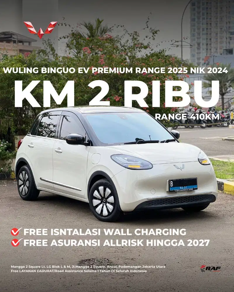 WULING BINGUO EV PREMIUM RANGE 410KM 2025 NIK 2024 COKLAT BINGOU