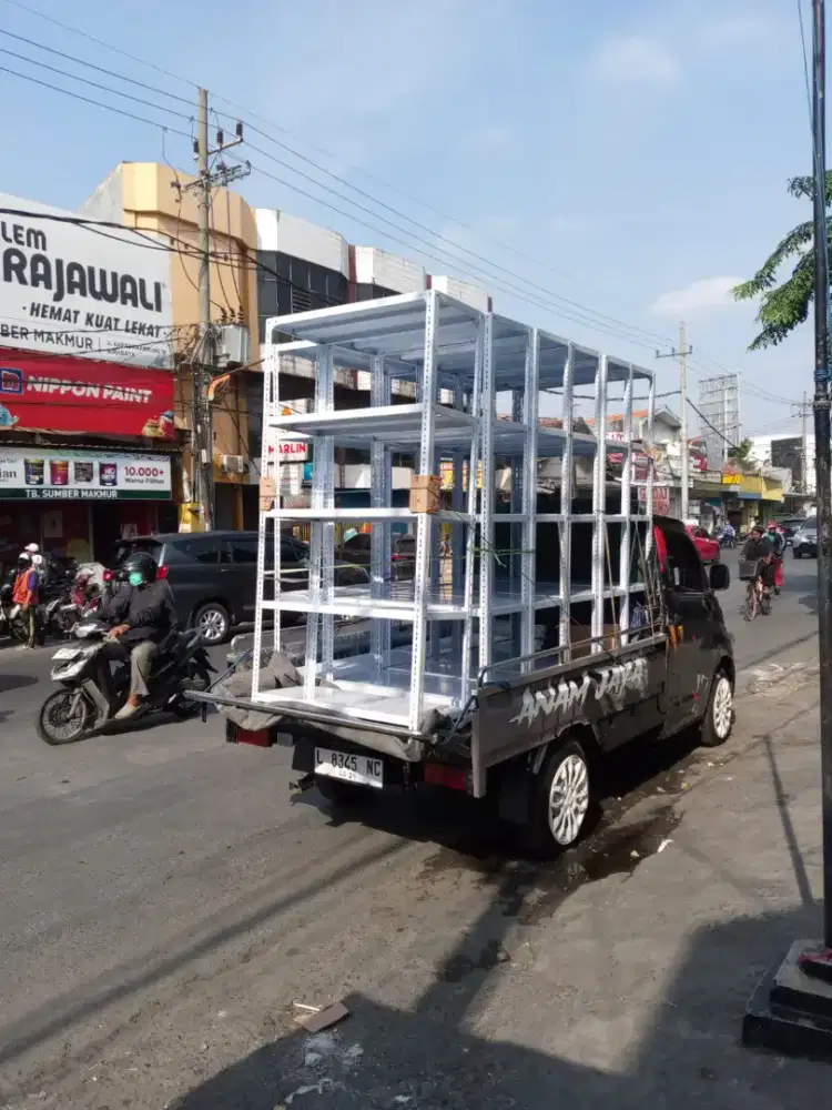 Rak besi rak siku rak perlengkapan dapur