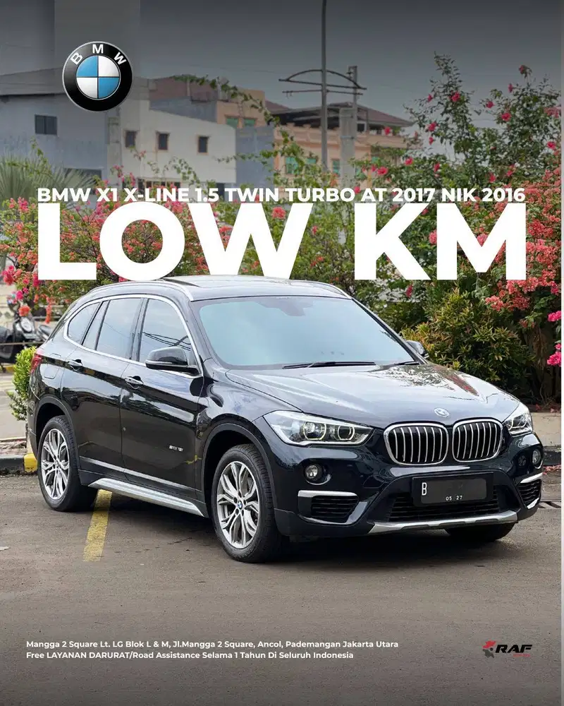 BMW X1 sDRIVE18i DYNAMIC LINE XLINE 2017 NIK 2016 HITAM ATPM