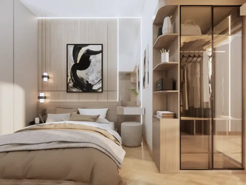 Apartemen Dekat Stasiun LRT, Full Furnish dan Fasilitas Lengkap