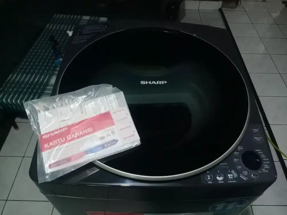MESIN CUCI SHARP ESM 1109T GG TOP LOADING 11kg