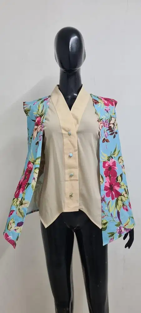 Blazer wanita cape, blazer ala korea premium, blazer kemeja cape
