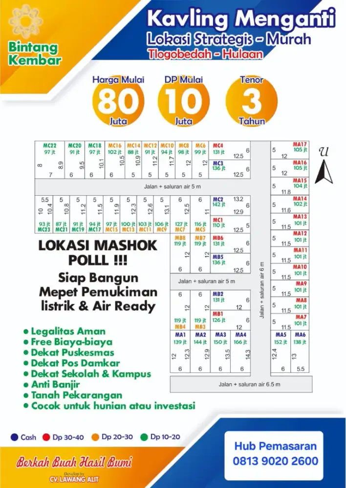 Murah Kav Pasar Menganti Gresik