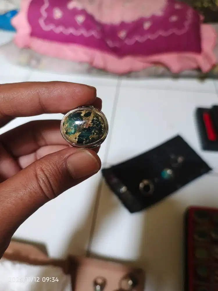 Pirus persia deep green serat emas