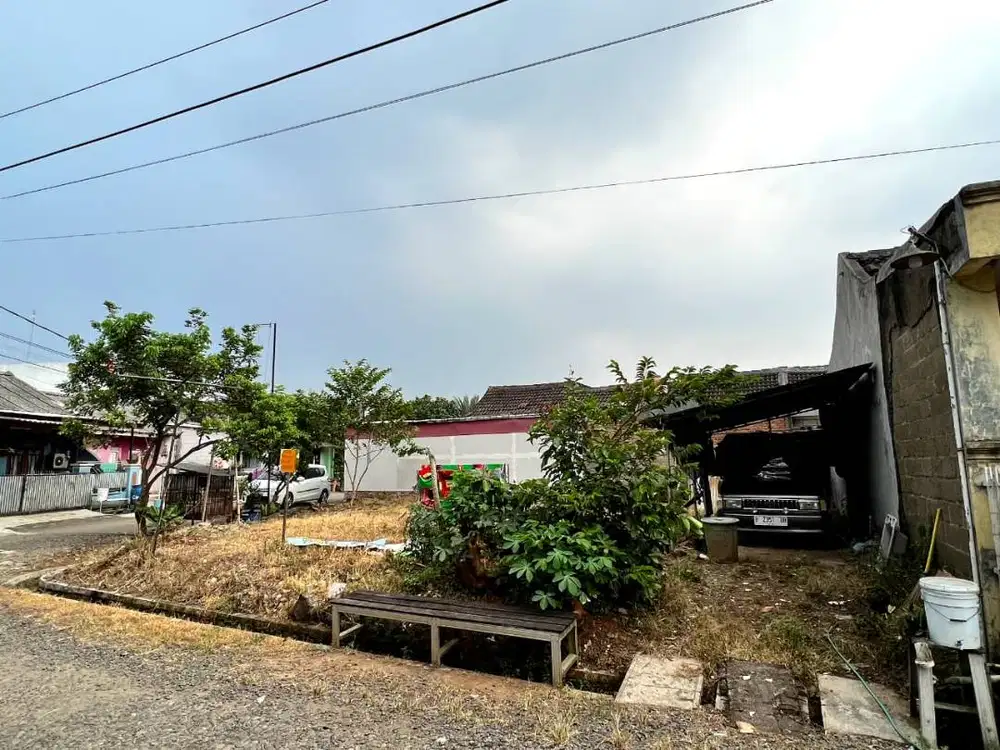 Tanah hook siap bangun luas 177 m2 harga 495 jt di Metland Cileungsi