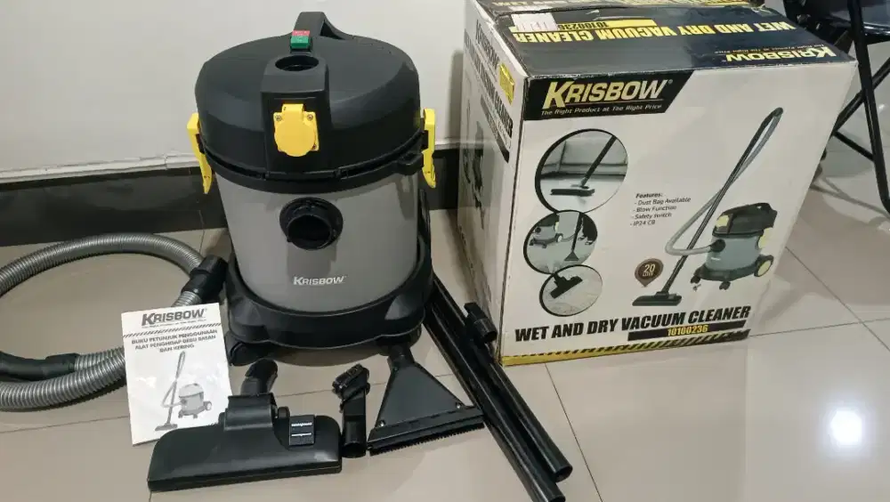 NEW Vacuum Cleaner Krisbow 20 Liter Wet & Dry