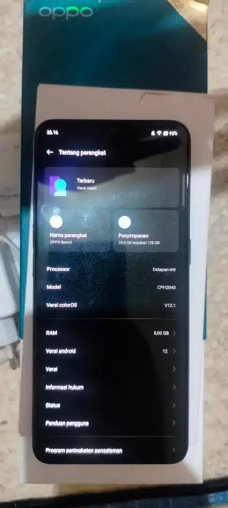 oppo reno 3 4G 8/128