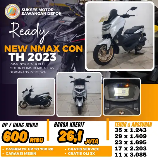 DP 600 PROMO KREDIT YAMAHA NMAX NEW KEYLES TH 2023 MULUS BERGARANSI