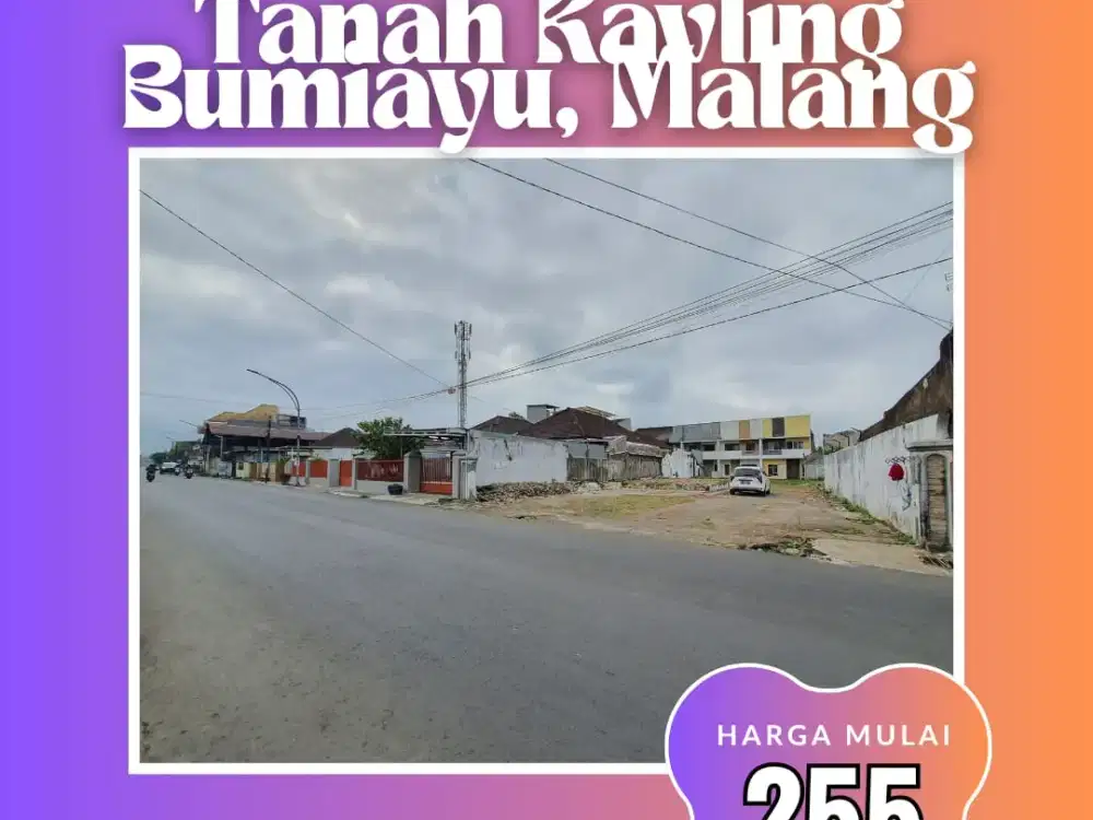 Kavling Siap Bangun di Bumiayu, Posisi Strategis Pinggir Jalan Raya!