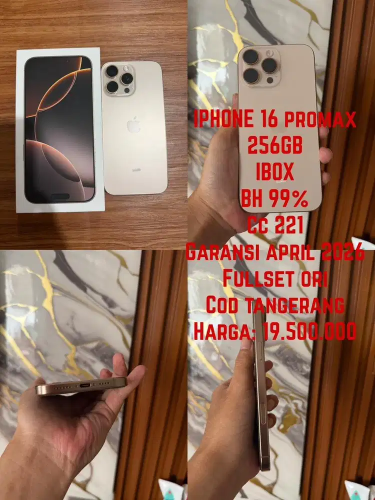 Iphone 16 promax 256gb ibox