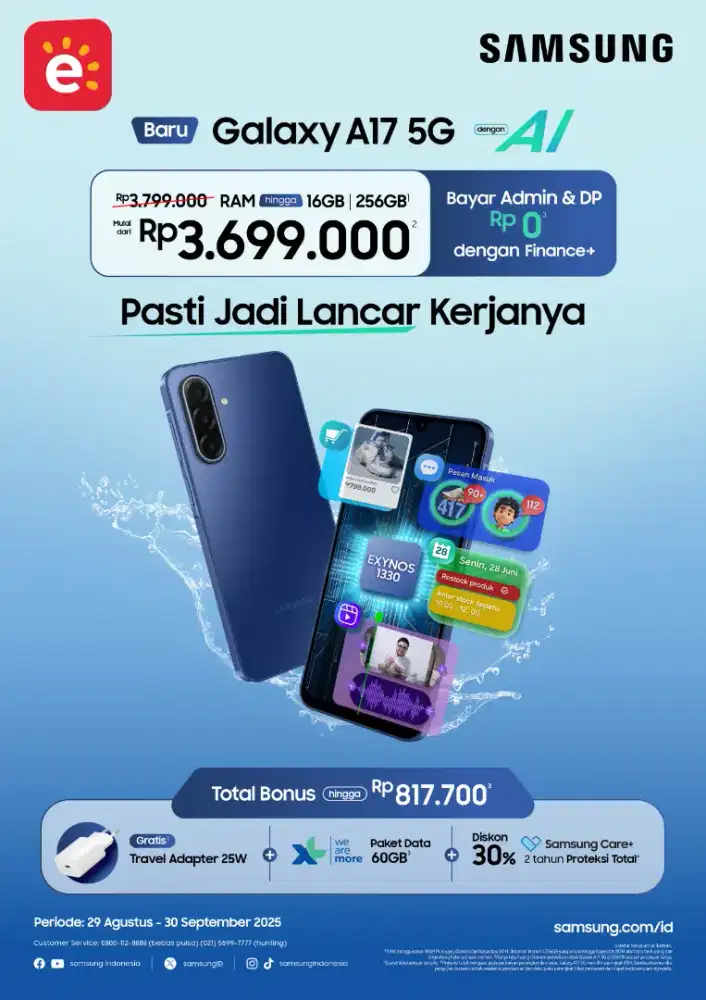 SAMSUNG GALAXY A17 5G HANYA 3JUTAAN SAJA