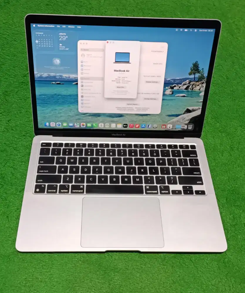 Apple Macbook Air M1 2020 M1 8/256 Silver Murah
