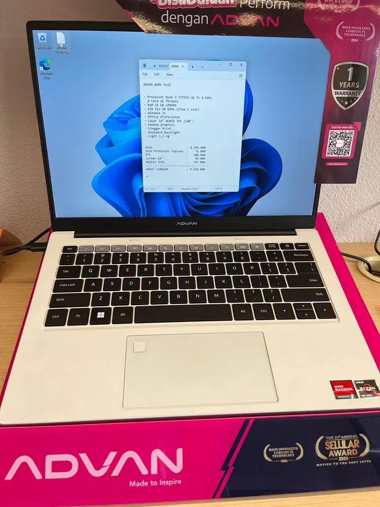 Kredit laptop advan cukup KTP