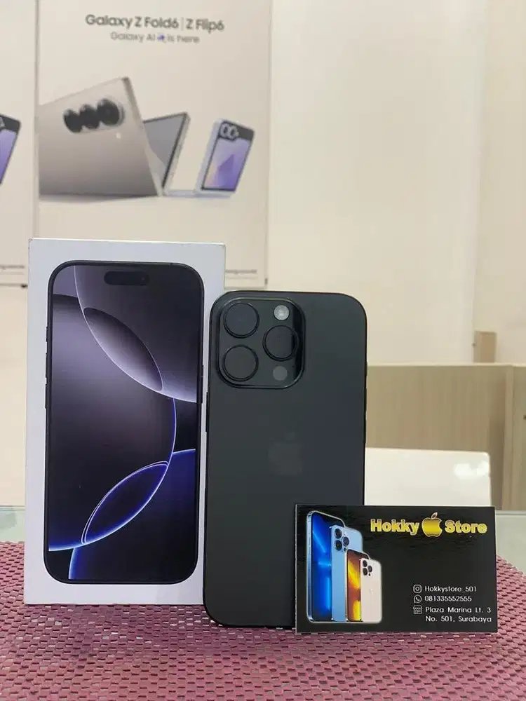 Iphone 16pro/256gb black titanium ex inter cukai bh 90%