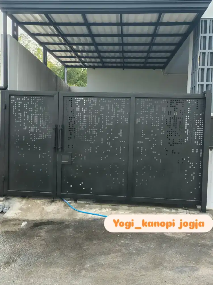 Kanopi atap alderon double layer