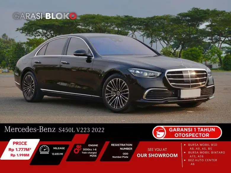 Mercedes Benz S450L V223 M256 EQ-Boost 2022/2023
