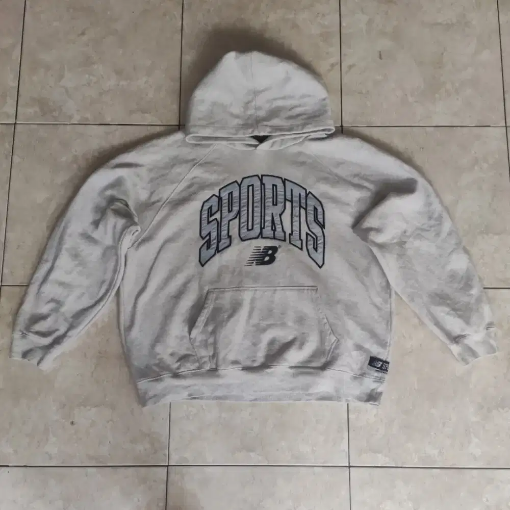 Hoodie NB Bog Logo White Misty