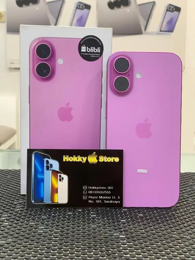 Iphone 16/128gb Pink garansi resmi juli 2026 bh 98%