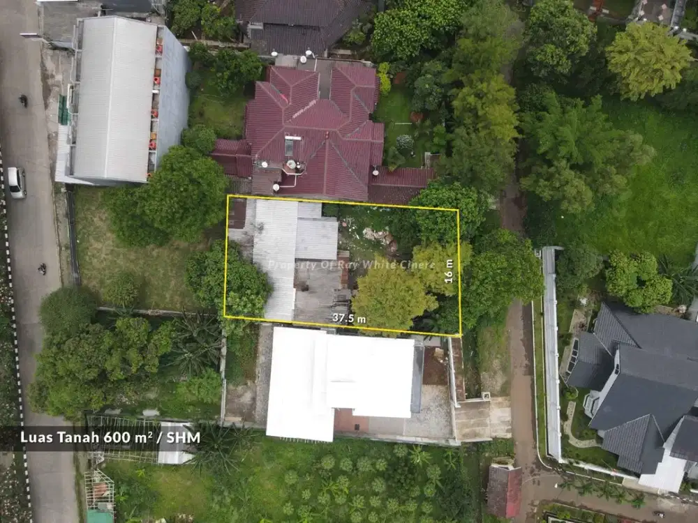 Cinere megapolitan tanah luas 600 dimensi 16x37 dibawah njop