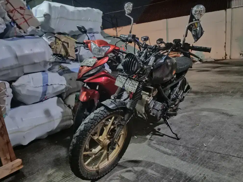 Satria Fu barong modif scrambler