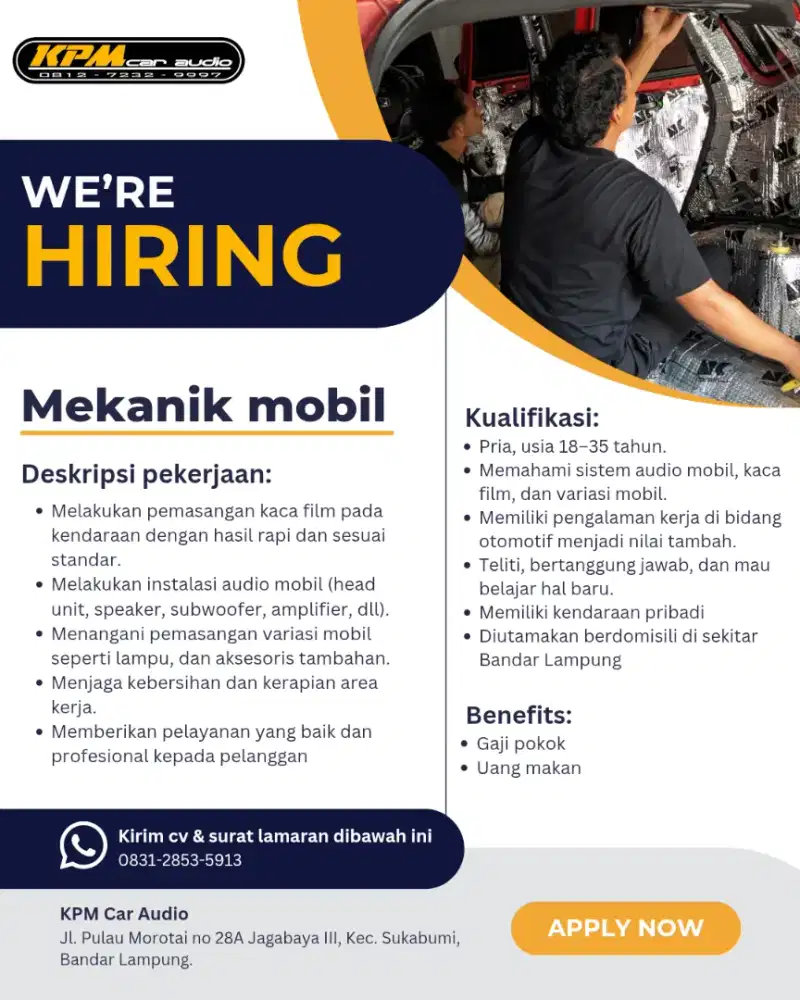 Mekanik mobil KPM Car Audio