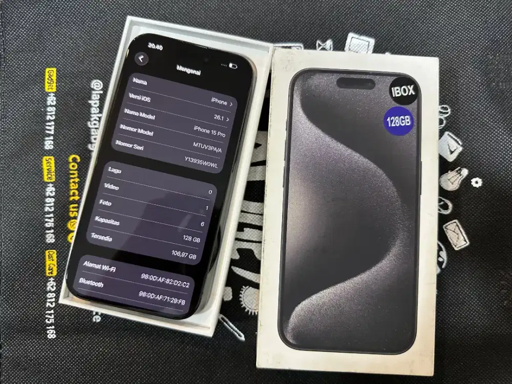 iphone 15 Pro 128GB IBOX, KREDIT TANPA DP BUNGA 0%