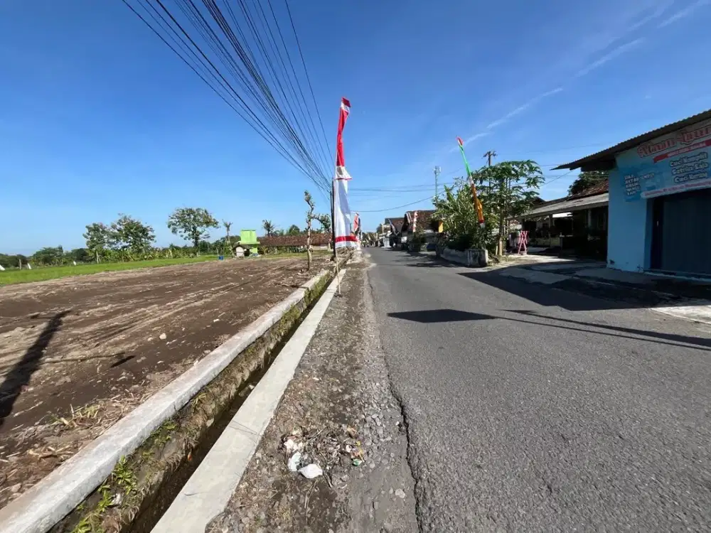 Tanah Tepi Aspal Dekat Jl Raya Solo Jogja di Kalasan