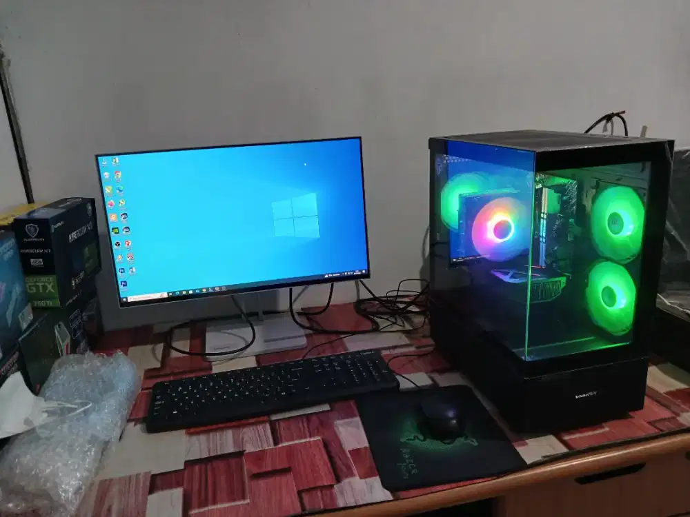 1set pc intel core i5 12400f Ram 16gb nvme 500gb hdd 1tb vga 8gb dd57