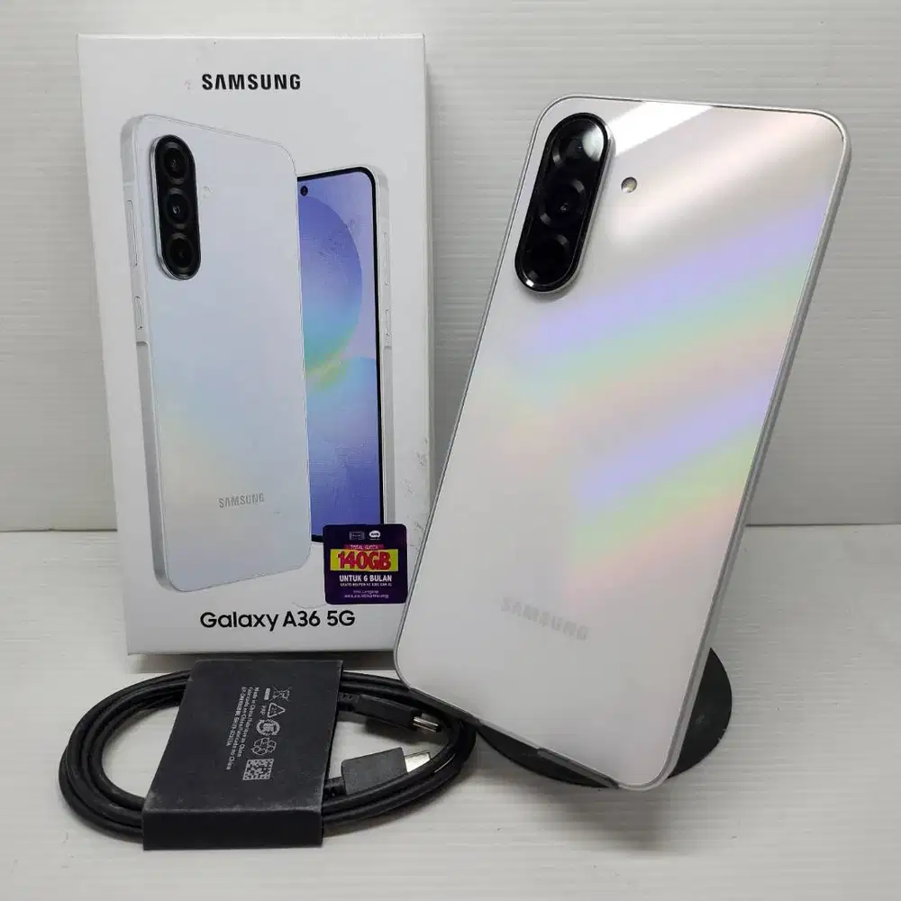 FULLSET SAMSUNG GALAXY A36 8/256 WHITE NO MINUS SEIN LENGKAP DUS