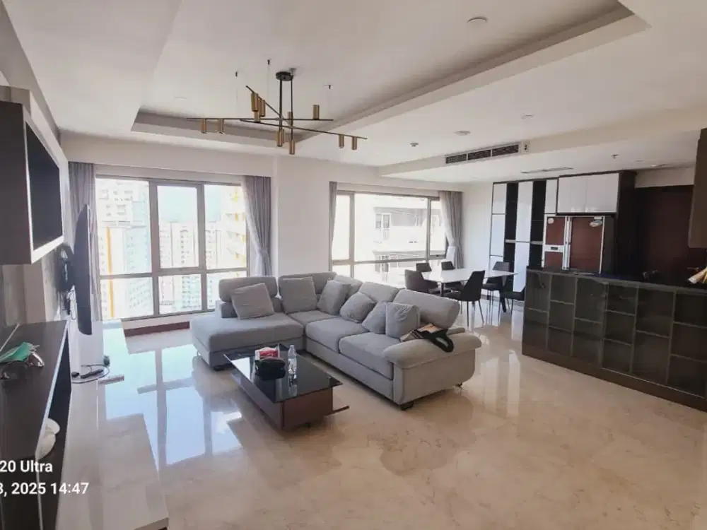 DIJUAL UNIT EKSKLUSIF APARTEMEN HERGARMANAH RESIDENCE TIPE DIAMOND 3BR bandung full furnished; private LIFT; FF