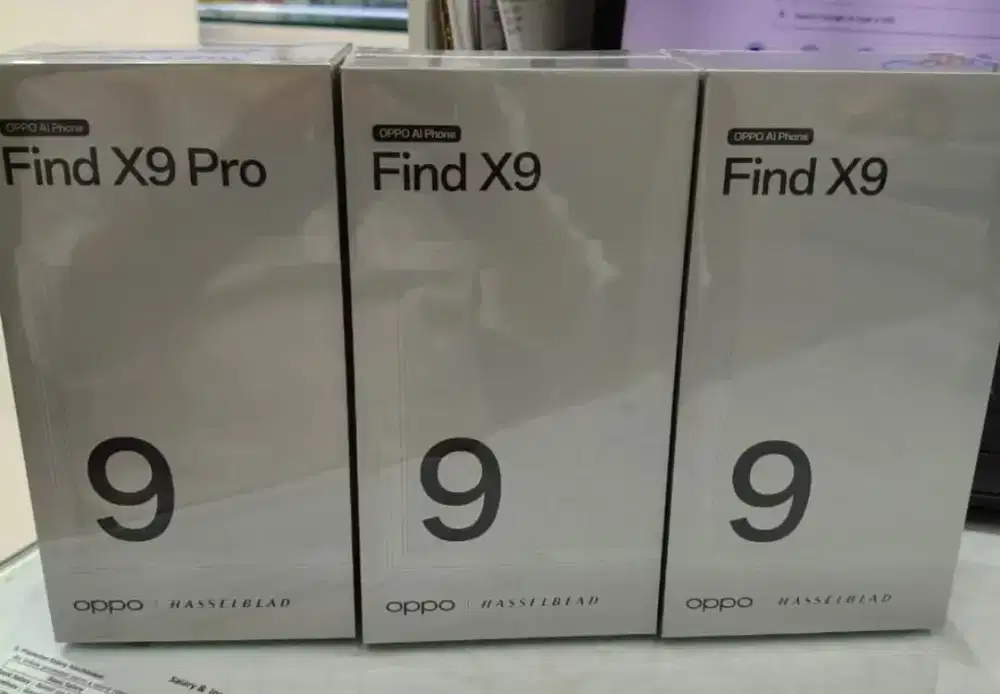 Oppo find x9 & x9 pro baru garansi resmi bisa tt bisa kredit