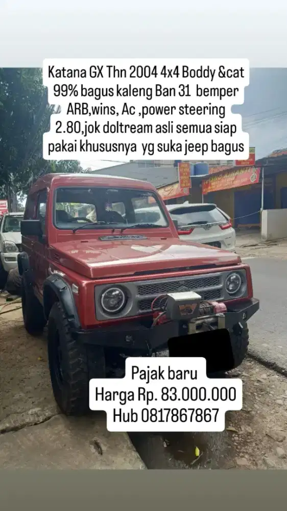 Mobil katana GX 4x4 tahun 2004