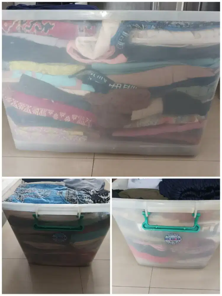 Baju campuran 1box  bekas pribadi 30pc