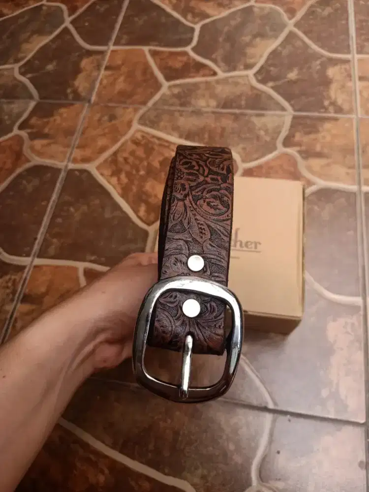 Ikat Pinggang Kulit - Vegtan Leather Belt