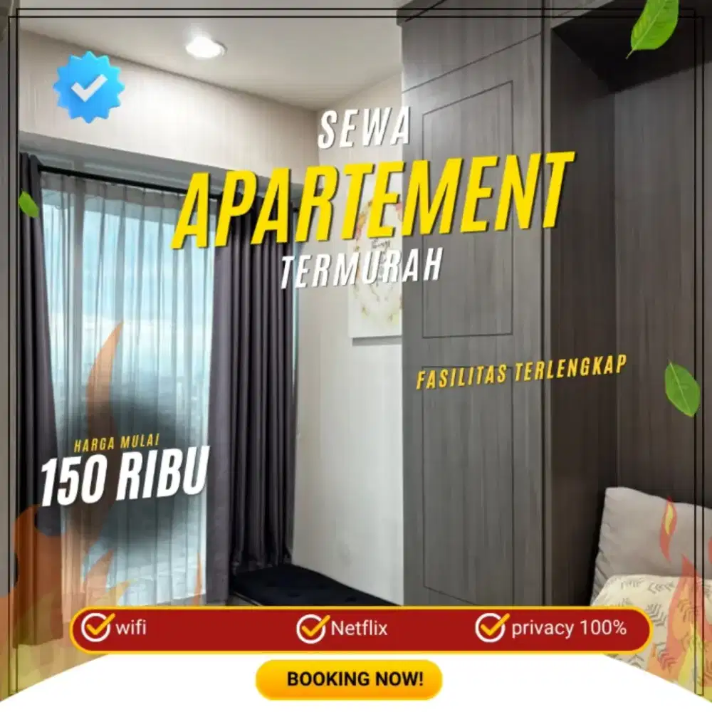 Sewa Apartemen TREEPARK Tangerang Harian/Transit Termurah