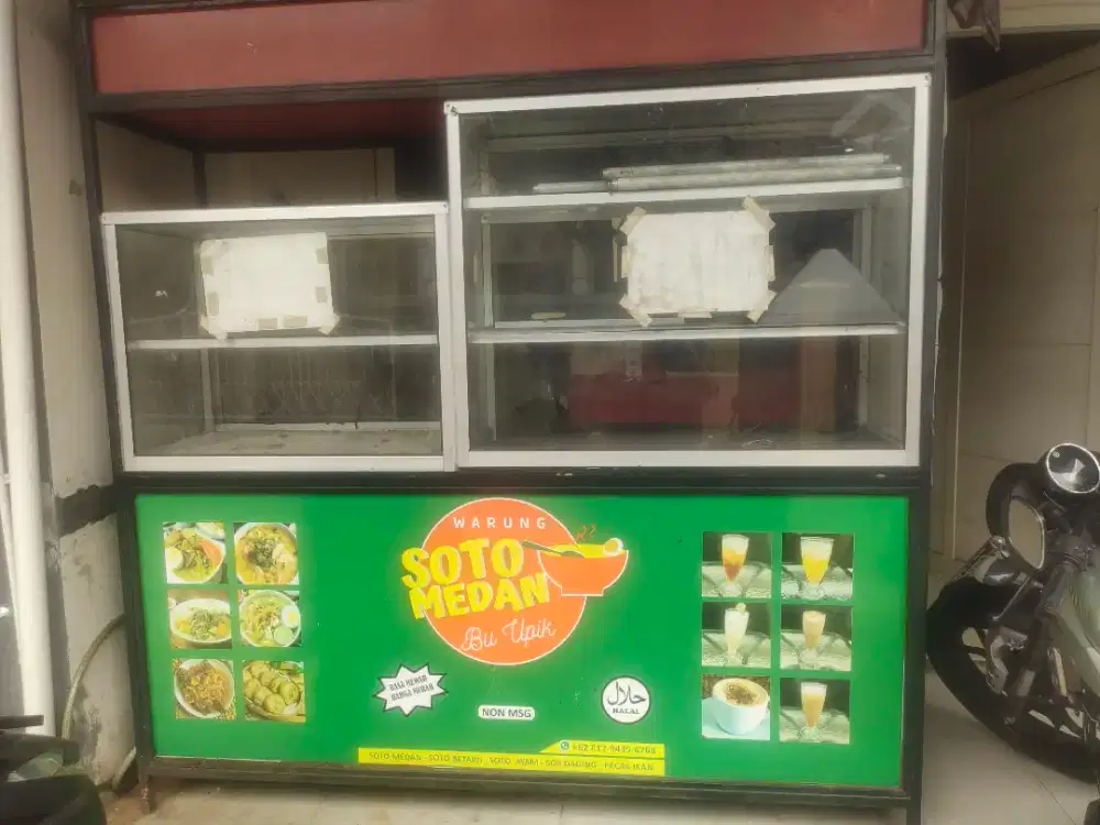Jual gerobak soto+ nasi dll..