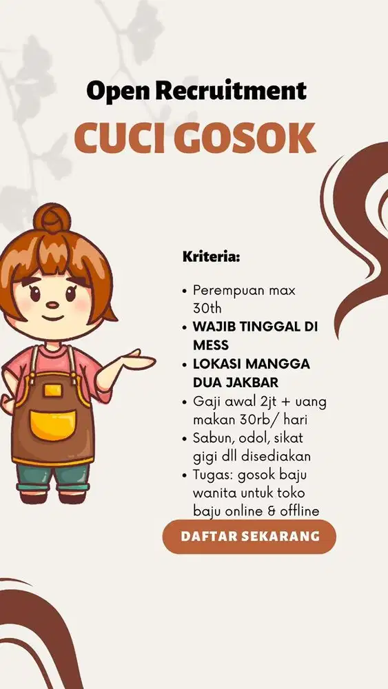 LOKER BAGIAN GOSOK