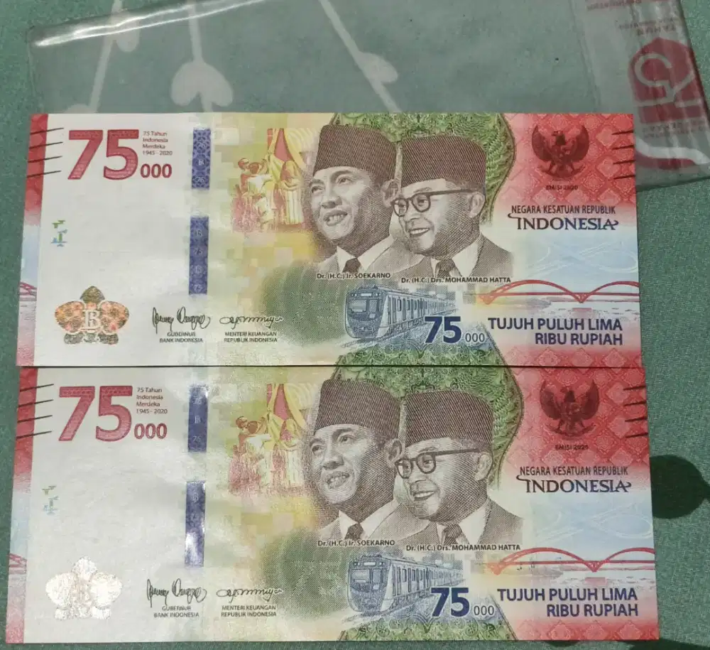 Uang RI Nominal 75.000 lihat iklan