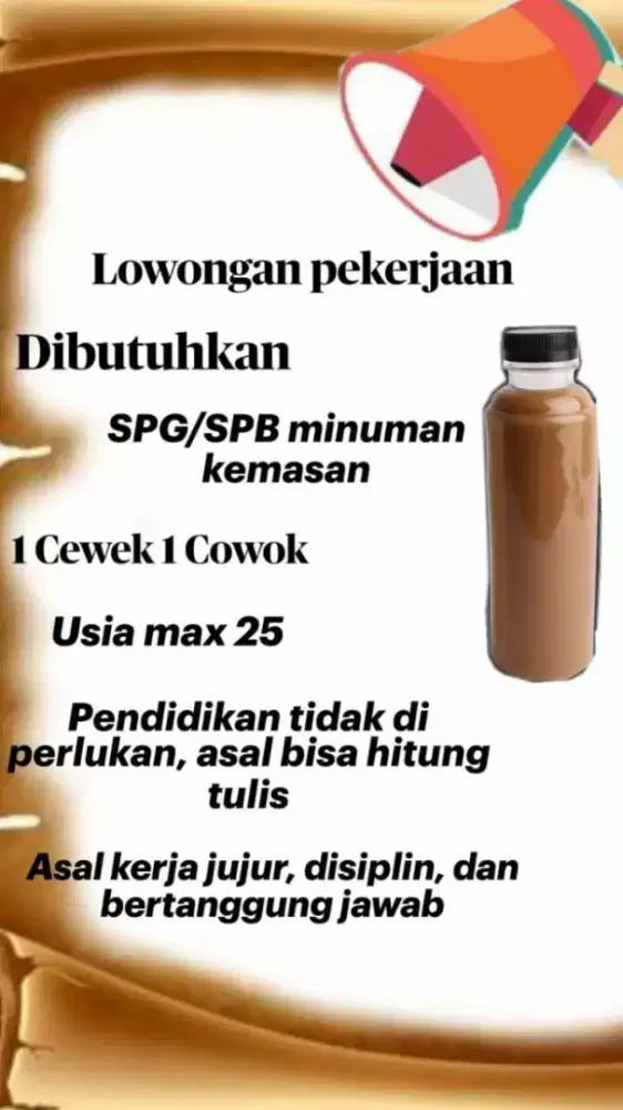 Dicari SPG/SPB freelance